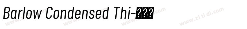 Barlow Condensed Thi字体转换